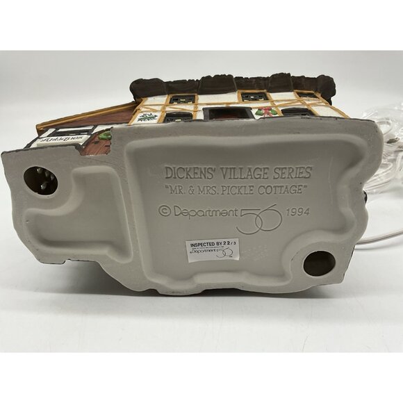 Dept. 56 Dickens' Village Series Mr. and Mrs. Pickle Christmas Village Collectib - Picture 13 of 14